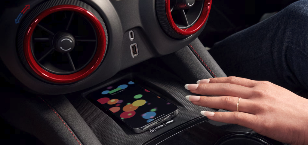 Wireless phone charging available on both the 2026 Chevrolet Equinox and Chevrolet Blazer