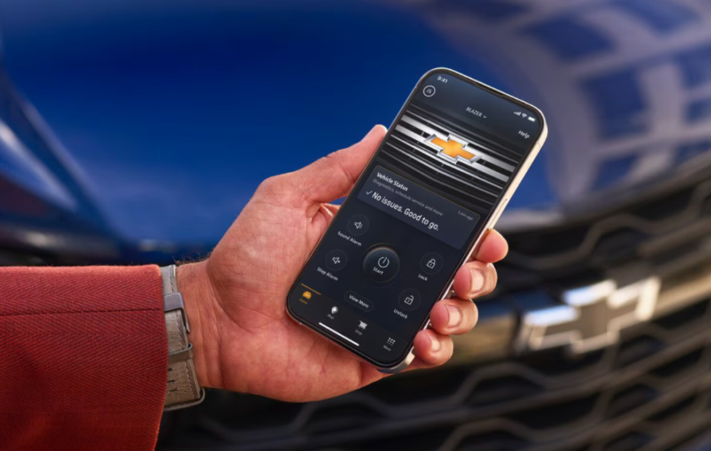 Stay connected anywhere with the myChevrolet app on your phone
