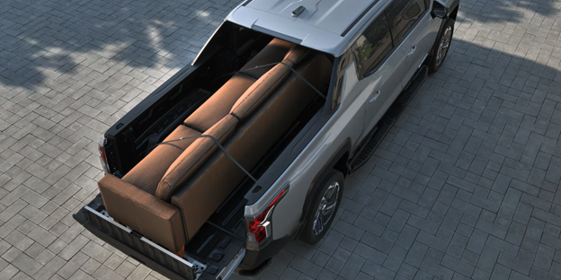 Trunk capacity of the 2026 Silverado EV for sale in Philadelphia, PA at Hessert Chevrolet