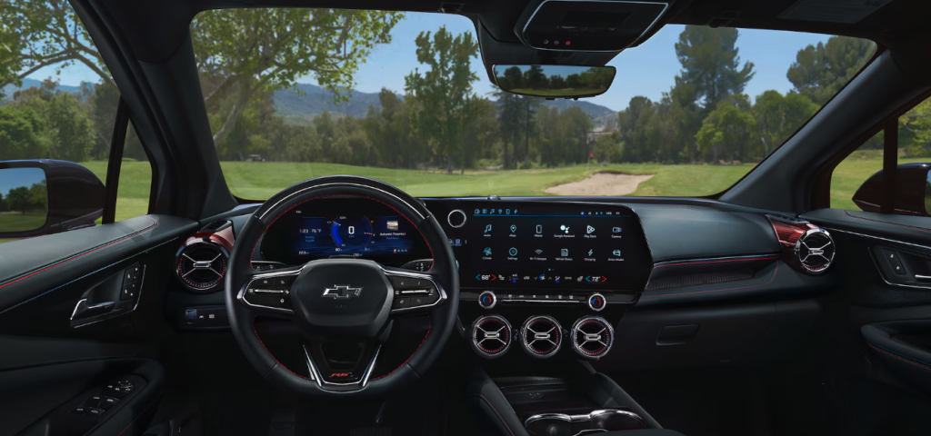 Interior of the 2026 Chevrolet Blazer EV for sale in Philadelphia, PA at Hessert Chevrolet