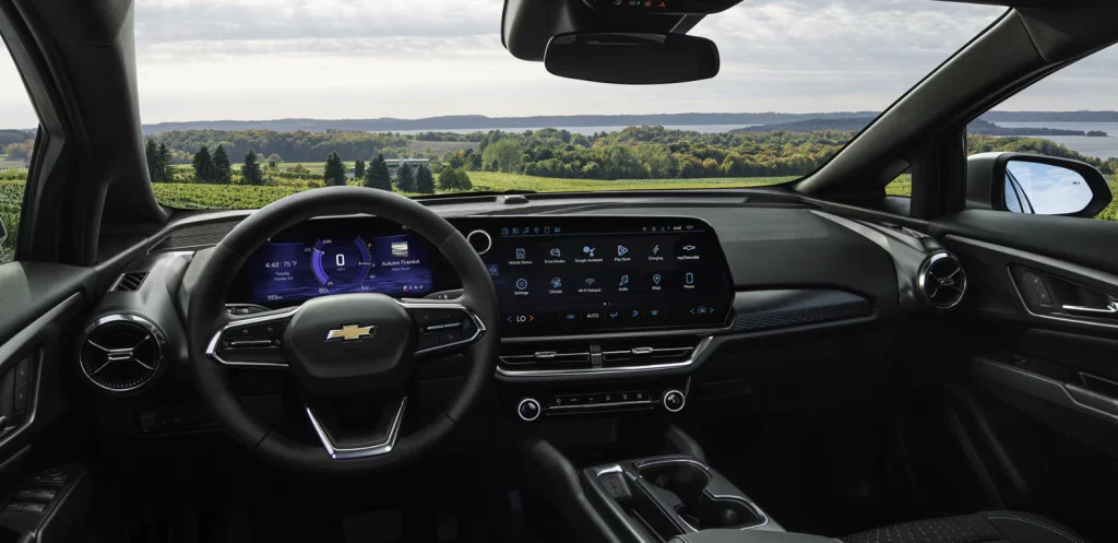 Interior of the 2026 Equinox EV for sale in Philadelphia at Hessert Chevrolet