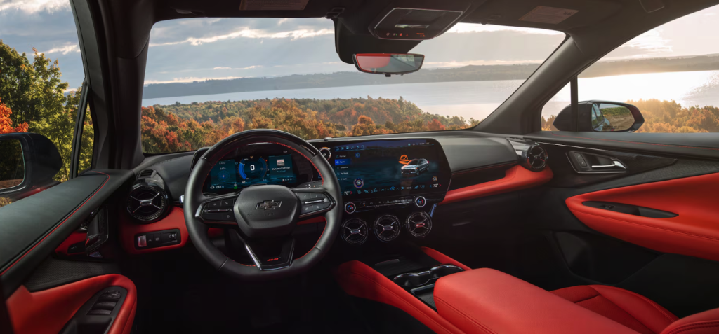 Interior of the 2026 Chevrolet Blazer for sale in Philadelphia at Hessert Chevrolet