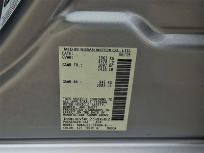 2019 Nissan Altima 2.5 SR