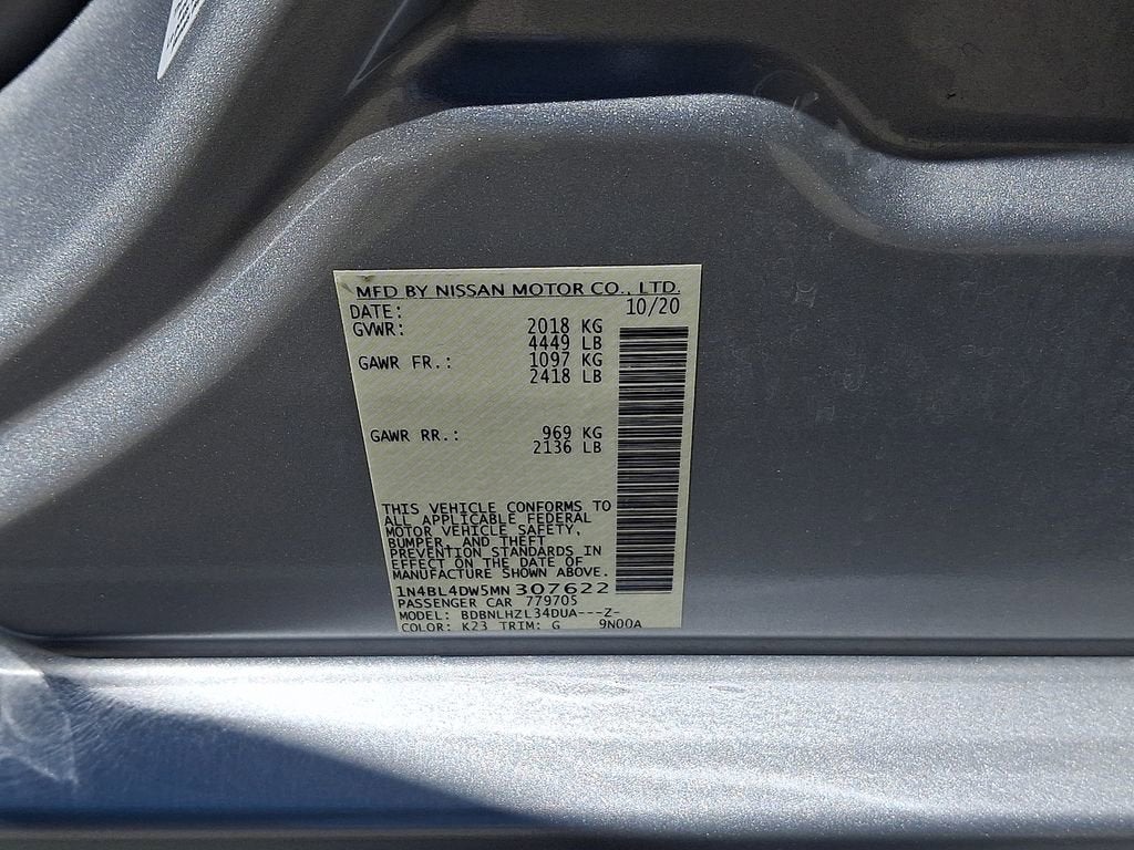 2021 Nissan Altima SV Intelligent AWD