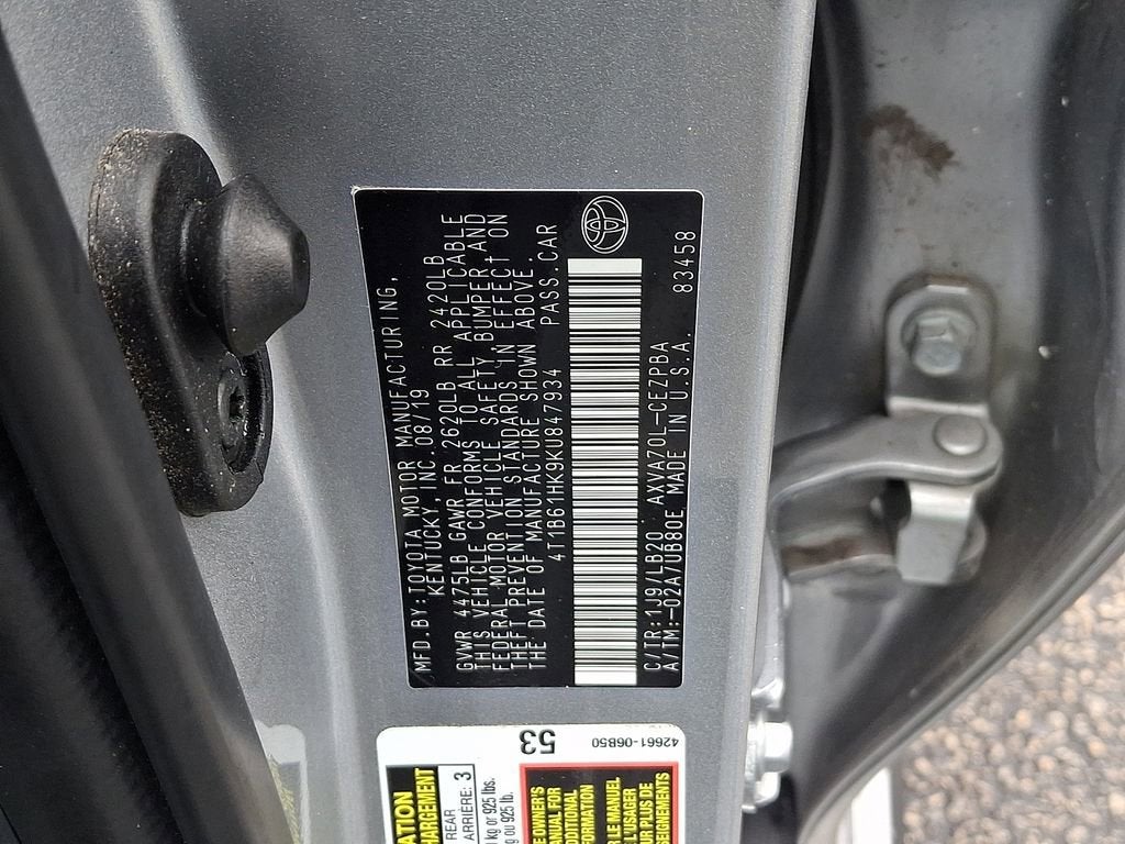 2019 Toyota Camry XSE